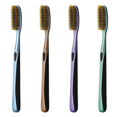 Huge Head Toothbrush Soft Toothbrush Large Long Head Whitening Teeth Pack of 4 (Mix Color 4 Pack)