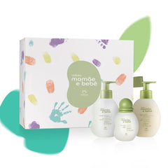 natura - Mamãe e Bebê Deluxe Gift Set - Baby Moisturizer Cologne & Liquid Soap - 100% Vegan - Natural Origin - All Skin Types - Cruelty Free - Brazilian Beauty - Baby Essentials (3 Baby Products)