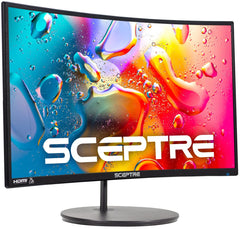 Sceptre Curved 24-inch Gaming Monitor 1080p R1500 98% sRGB HDMI x2 VGA Build-in Speakers VESA Wall Mount Machine Black (C248W-1920RN Series)