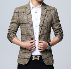 Men's Slim Fit Casual Blazer for Youth Fashion Wear