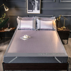 800D Embroidered Ice Silk Cooling Mat Set (3 Pieces)