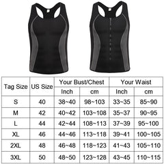 Men's Zippered Fitness Suit for Running and Fat Burning