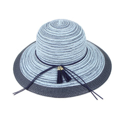 Summer Women's Foldable Wide-Brim Sun Hat for Outdoors