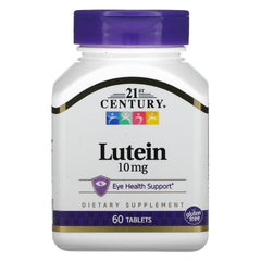 21st Century Lutein 10 mg Tablets 60 Count