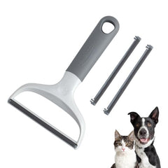 Evercare Duo Pet Hair and Lint Remover Dual-Sided Comb for Removing Pet Hair and Lint from Clothing and Furniture - Sturdy Metal Comb Side Gentle Delicate Comb Side Versatile Uses Reusable