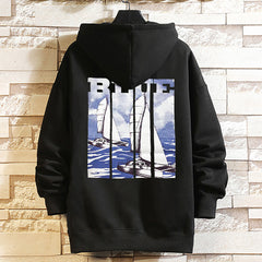 Men's Plus Size Velvet Hooded Jacket for Autumn/Winter