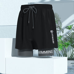 Men's Quick-Dry Loose Swimming Trunks - Anti-Embarrassment