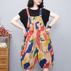 Trendy Women's High Waist Wide Leg Denim Jumpsuit