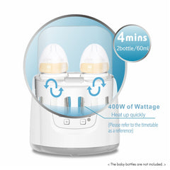 Double Bottle Milk Warmer and Sterilizer for Babies