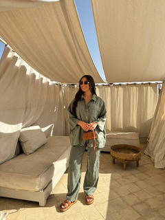 Nobu Linen Set - Women's Fashionable 2-Piece Outfit