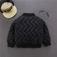 Kids' Cotton Baseball Jackets for Autumn and Winter