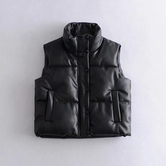 Fluffy Thick Down Vest for Women's Street Fashion