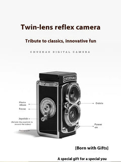 Dual-Reverse Retro Mini Digital Camera