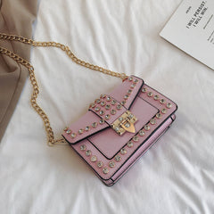 Rhinestone Chain Shoulder Bag