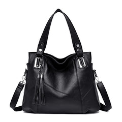 Fashionable Soft Leather Large Shoulder Bag for Women