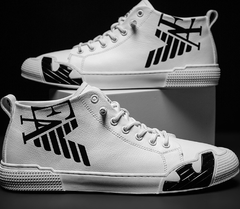 Trendy Korean White Sports Casual Shoes