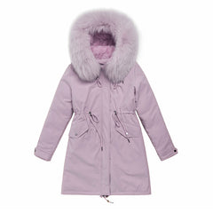 Mid-Length Cotton Down Jacket Coat