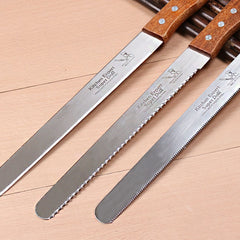 Layered Bread Slicer with Serrated Blade for Baking