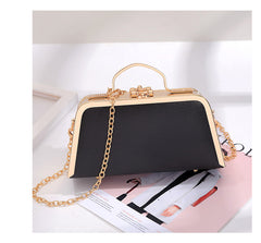 Elegant Floral Chain Shoulder Evening Clutch Bag for Women