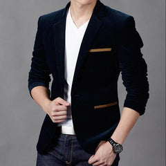 Slim Men's Blazers - Trendy and Comfortable Fashion