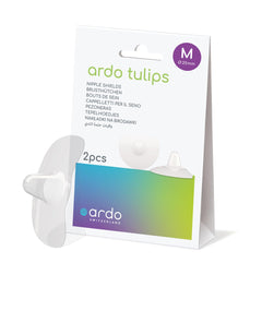 Ardo Tulips Contact Nipple Shields for Breastfeeding Made in Switzerland 2 Count with Carrying Case BPA Free (Size M 20mm)