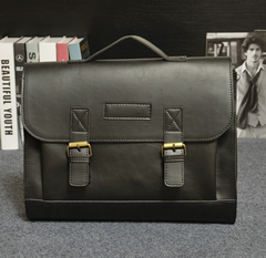 Crazy Horse Leather Briefcase and Shoulder Bag