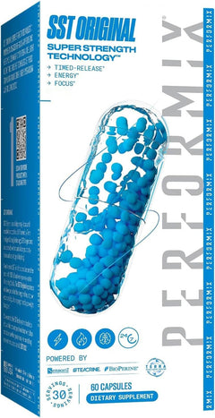 PERFORMIX - SST Original - Pre Workout - 250 mg Caffeine - Energy Supplements - No Crash - Fitness Goals - Nootropic - Timed-Release for All Day Focus Mood & Energy Boost - Men & Women - 60 Capsules