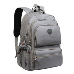 Waterproof Dual-Shoulder Backpack with Monkey Charm