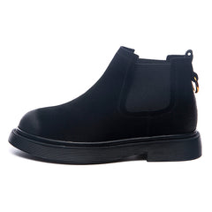 Women's Martin Boots 2020, Leather Chunky Ankle Boots