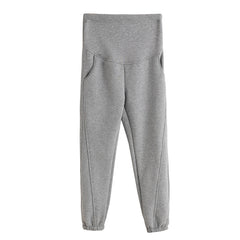 Warm Plus Velvet Cotton Maternity Sports Pants