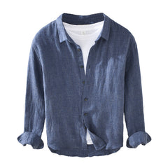 1911 High-Quality Men's Linen Long Sleeve Shirt