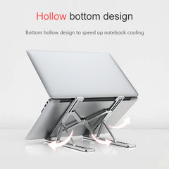 Laptop Stand with Adjustable Height and Aluminum Base