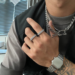 Cuban Diamond Men's Fashion Ring