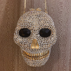 Women's Diamond Skull Shaped Dinner Organizer
