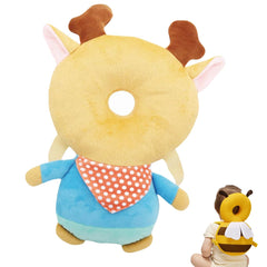 Baby Head Protection Backpack Soft Baby Fall Back Head Protector Toddler Backpack Wear Safety Pad for Crawling Walking (Style H)
