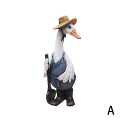 Exquisite Resin Duck Statue for Garden Decoration