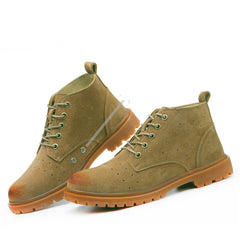 Men's Lightweight High-Top Safety Shoes for Winter Work