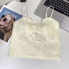 Velvet Camisole Bra with Padding for Women (Fall/Winter)