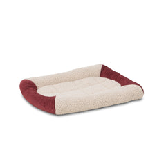 Aspen Pet 20.5 X 14 SELF WARM BOLSTER MAT Barn Red/ Cream