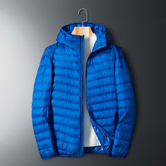 Lightweight Hooded Down Jacket for Men (Short Style)
