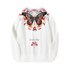 Autumn Chinese Style Zhuangzi Dream Butterfly Sweatshirt