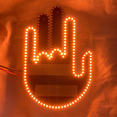 Multifunctional Car Gesture Warning Light for Safety