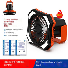 Portable Camping Fan and Lantern with Power Bank