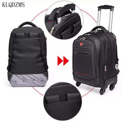 KLQDZMS 18/22 Inch Trolley Backpack Travel Bag