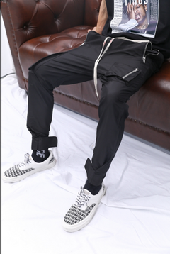 Magic Adhesive Cuff Pants, Workwear, Pocket Trousers