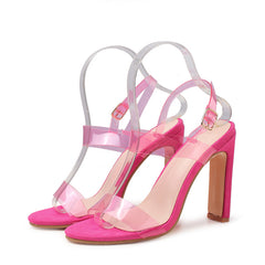 Plus Size Fish Mouth High Heels Sandals