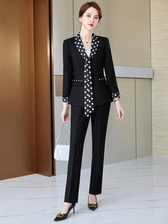 High Quality Red Formal Suit for Women Business Attire