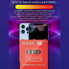 2021 R-SIM16+ Nano Unlock RSIM Card For iPhone 13 12 11 Pro Max XR X 8 7 iOS15