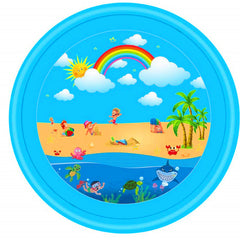 Inflatable Water Splash Mat for Kids' Outdoor Fun