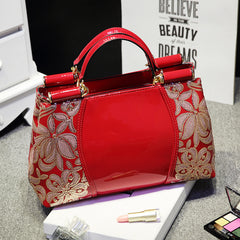 Genuine Leather Handbag for Middle-aged Women